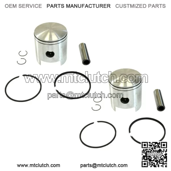 2 Piston Kits for Polaris TX 340 500 Standard Bore 62mm 1972 1973 1974 1975 1976