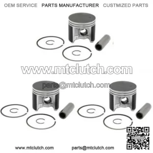 3 Piston Kits POLARIS INDY 650, SKS- 648cc ('88-93) 67.75MM