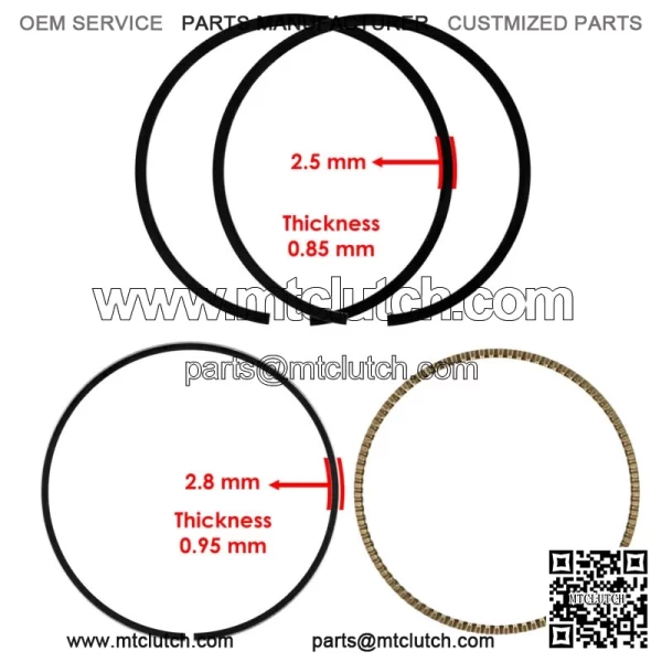 Cylinder Piston Rings For Kawasaki Vulcan S 650 EN650 15-2016 Vulcan S 2017-2024 - Image 2