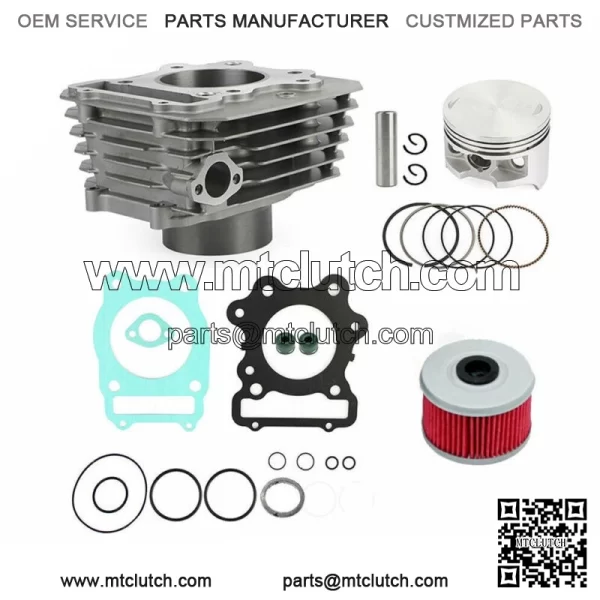 For 1988-2000 Honda TRX 300 Fourtrax FW 4x4 2x4 Cylinder Top End Rebuild Kit NEW For: Honda - Image 3