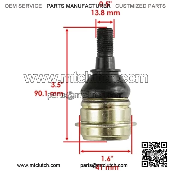 2 Front Knuckle Lower and Upper Ball Joint Compatible With John Deere Xuv Gator 855 D Diesel - Image 2