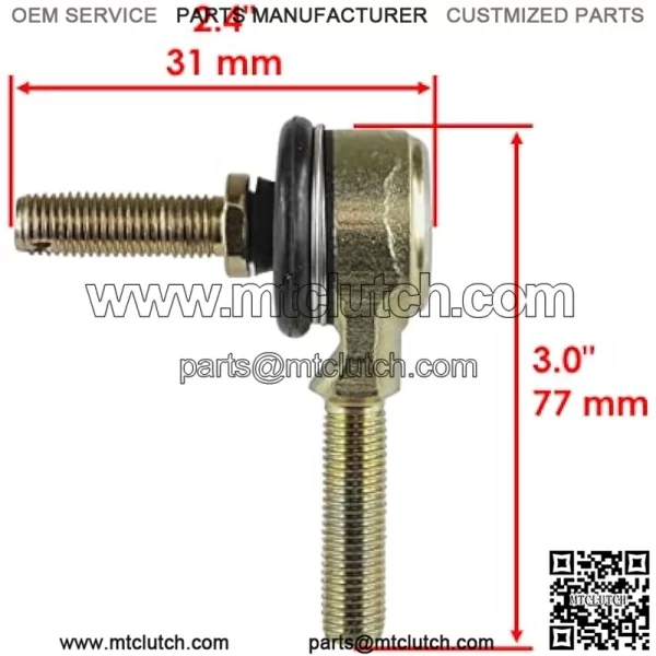 Tie Rod End Kit Compatible with Kawasaki Klf400 Klf-400 Bayou 400 4X4 1993 1994 1995 1996 - Image 2