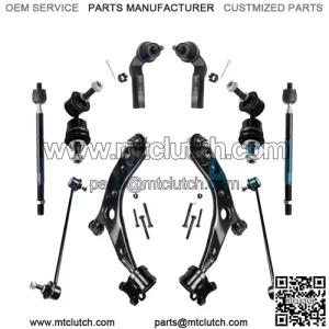 Front Lower Control Arm Sway Bar Tie Rod for 2004-2009 Mazda 3 5 Non Turbo