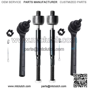 Front Outer Inner Tie Rod End for 2005 2006 2007 2008 2009 2010 Honda Odyssey