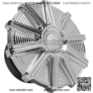 Chrome 10 Gauge Billet Screw In Vented Gas Cap Harley Big Twin XL 96+ (For: Harley-Davidson)