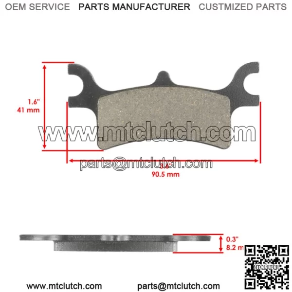 Brake Pads for Polaris Sportsman 800 EFI 6X6 2009-2014 Rear Brake Pads For: Polaris Sportsman 800 - Image 2