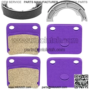 Brake shoes Fit For 02-07 for Suzuki Eiger 400 LTA400F LT-A400F 2x4 4x4 Front Brake pads and Rear Brake shoes