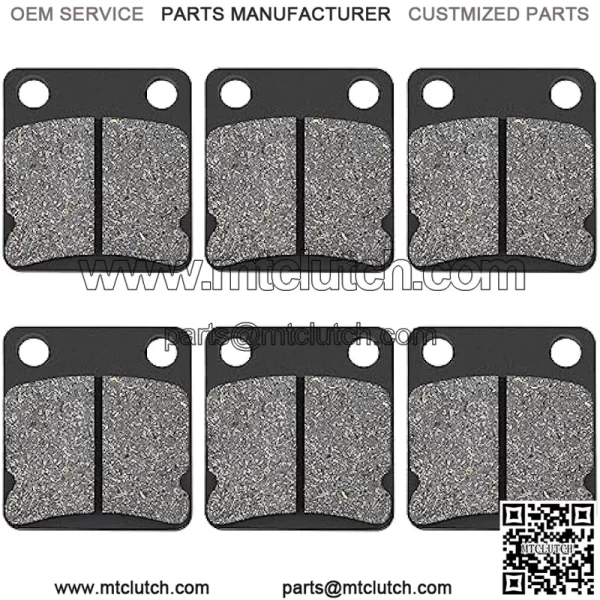 Brake Pads for Yamaha Grizzly 400 450 YFM400 YFM450 Wolverine Kodiak Big Bear YFZ350 Kodiak 1995-2009 1999-2006 2000-2012 2007-20133PCS