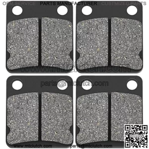 Brake Pads for Yamaha Grizzly 400 450 YFM400 YFM450 Wolverine Kodiak Big Bear YFZ350 YFZ350 Warrior Banshee Front Brake Pads 1995-2009 1999-2006 2000-2012 2007-2013