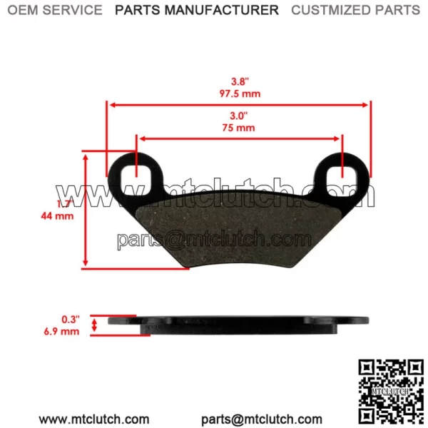 Rear Brake Pads for Polaris Sportsman 570 EFI / EPS / 6X6 Tractor 2014-2020 For: Polaris Sportsman 570 - Image 2