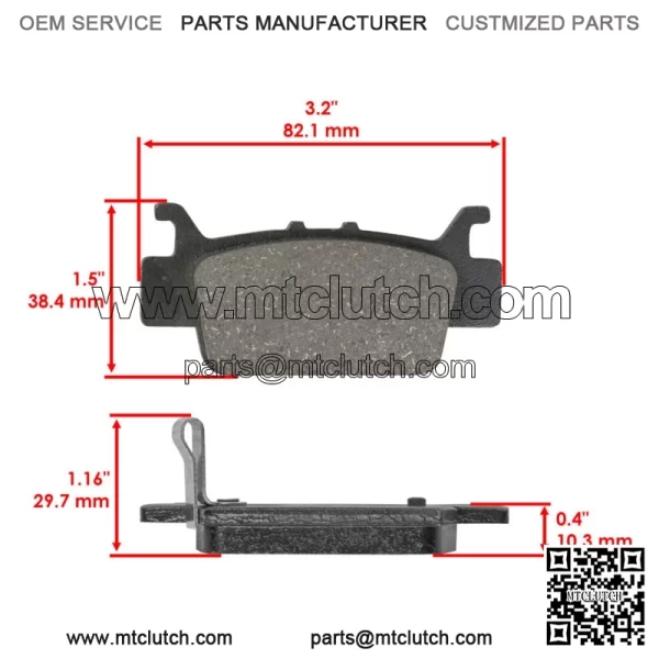 06431-HL4-A01  06432-HL4-A01 06451-HL4-A01 06452-HL4-A01 Brake Pads for Honda - Image 3