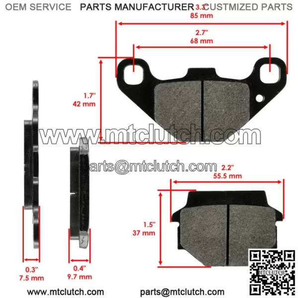 Rear Brake Pads for Kawasaki KL650 KLR650 1987-2007 / 43082-1096 - Image 2