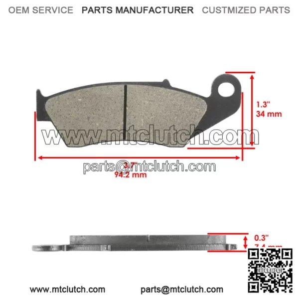 Front Brake Pads for Honda CRF450 2002-2024 / 45105-MY6-415 - Image 2