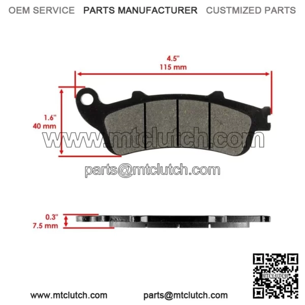 Front Brake Pads for Honda NRX1800 Valkyrie Rune 1800 2004-2005 - Image 2