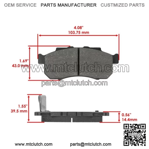 Front Brake Pads For Honda Pioneer 500 SXS500M2 2015-2023 - Image 3