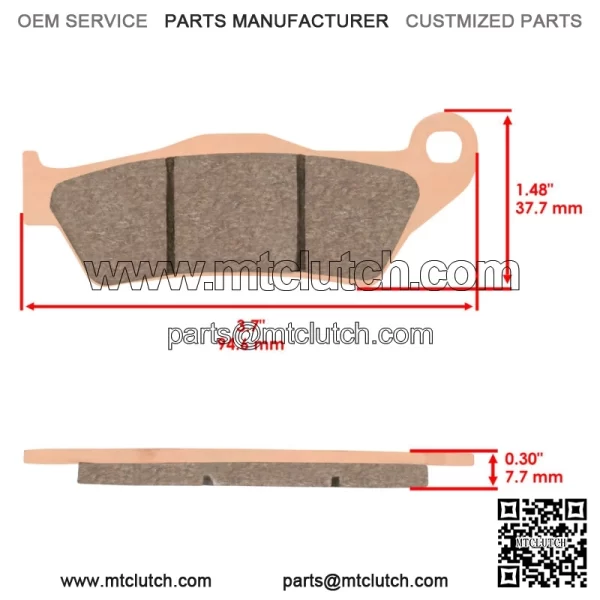 Front Rear Brake Pads for Yamaha YZF-R125 YZFR125 2008-2018  MT125 2014-2019 - Image 3