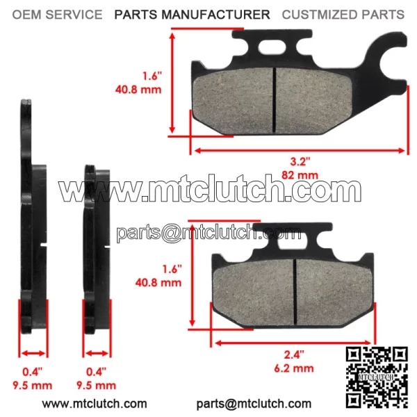 Front Brake Pads for Suzuki KingQuad AXi LT-A750 A750X 2008-2023 / 59100-31850 - Image 2