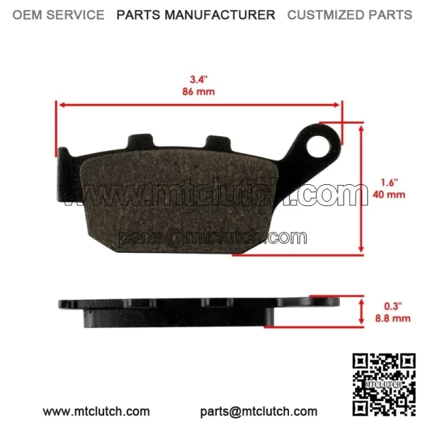 Front And Rear Brake Pads For Suzuki GSX250R 2018-2020 / GSX250R ABS 2019-2023 - Image 2