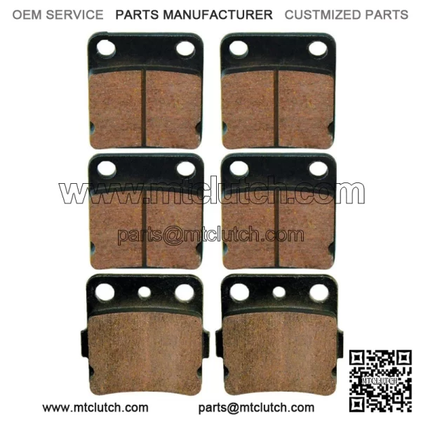 Front Rear Brake Pads For Yamaha Wolverine 350 YFM350FX 1995-2005 (For: Yamaha)