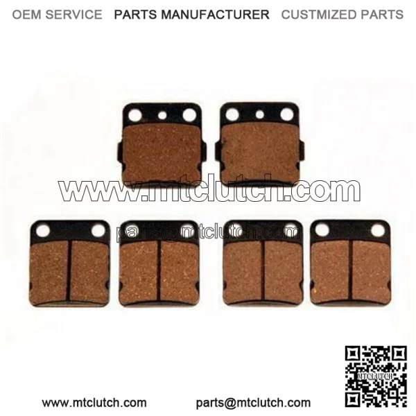 Front+Rear Brake Pads For Yamaha Raptor 350 YFM350 & Raptor 125 YFM125R  (For: Yamaha)