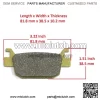 For Honda Rincon 680 Front Rear Brake Pad TRX680FA FA5 TRX680FGA 4x4 2006-2023 (For: Honda) - Image 2