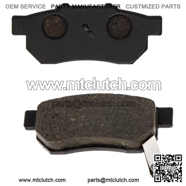 Brake Pad Set for Honda 06454-HL1-A01 Rear Left Organic Big Red 700 (For: Honda)