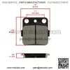 Brake Pads for Honda TRX300EX TRX 300 X Fourtrax 1993-2008 Front Rear Brakes - Image 2