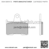 Pads Sinter Rear for Yamaha Snowmobile SRX 700 Mountain Max 00>01 - Image 2