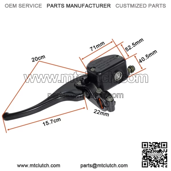 Handlebar front master brake cylinder