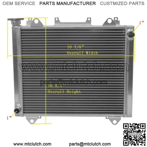 All Aluminum Radiator For 2014-2021 Kawasaki Teryx 800 KRF800/Teryx4 800 KRT800 For: More than one vehicle - Image 2