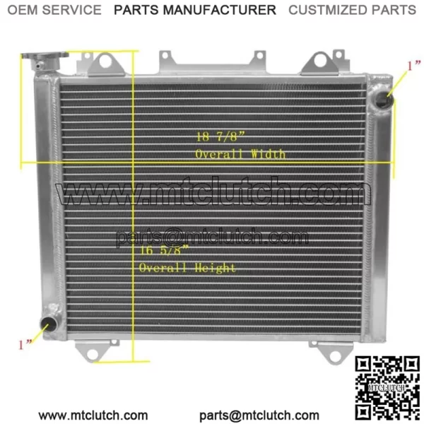 For 14-20 Kawasaki Teryx4 800 KRT800 /Teryx 800 KRF800 ATV All Aluminum Radiator For: More than one vehicle - Image 2