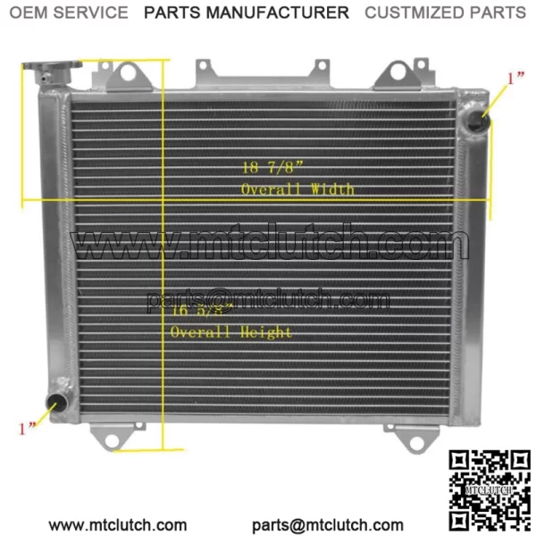 All Aluminum Radiator Fit 2015-2020 Kawasaki Teryx 800 KRF800/Teryx4 800 KRT800 For: More than one vehicle - Image 2