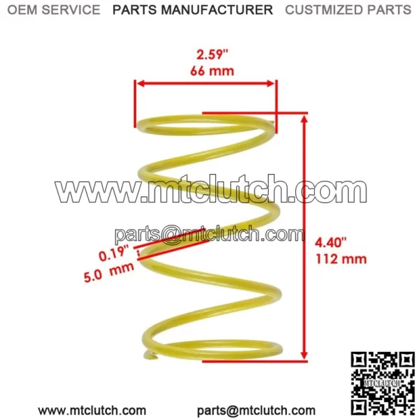 Secondary Clutch Contra Spring For Polaris Sportsman 570 EFI 2014-2015 For: Polaris Sportsman 570 - Image 2