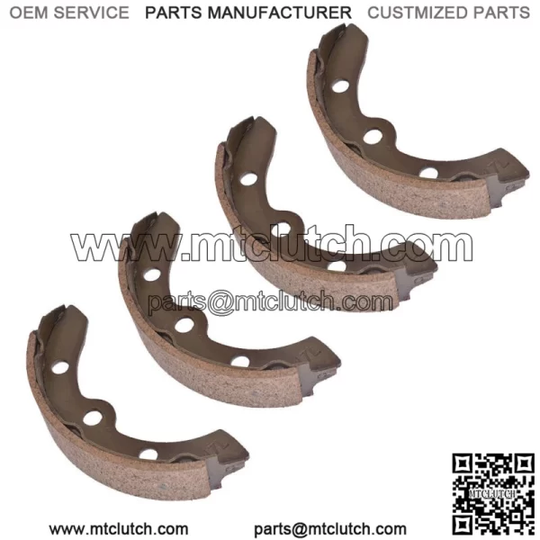 Set Of 4 Rear Brake Shoes For Club Car Golf Cart 1981-1994 G&E Models #1011463