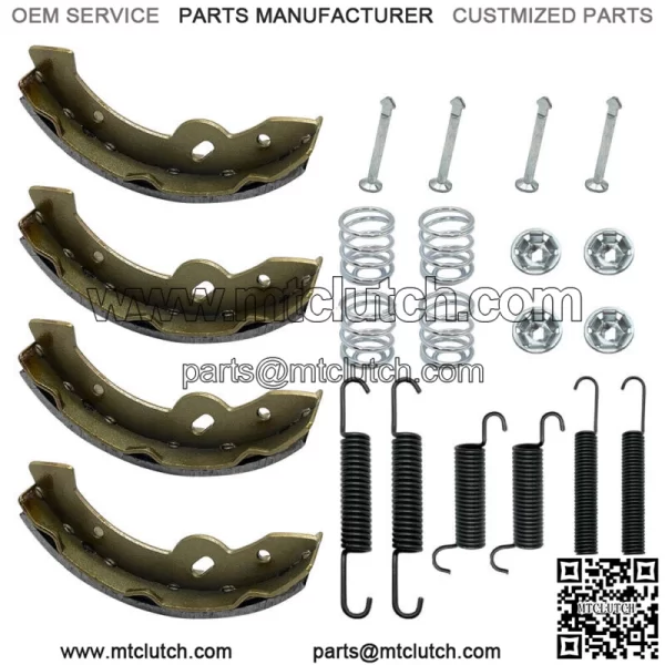 Brake Shoes w/Springs Pins Kit fit Golf Cart E-Z-GO Yamaha Gas Electric 1993+