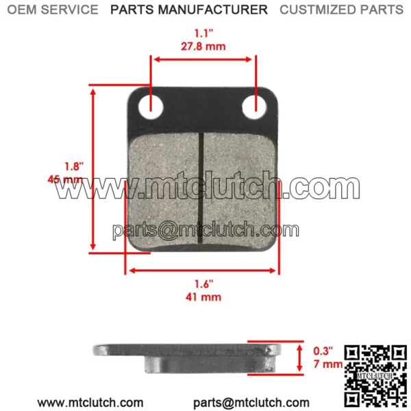 for Yamaha Bear Tracker 250 YFM250 2000-2004 Front & Rear Brake Pads Shoes - Image 3