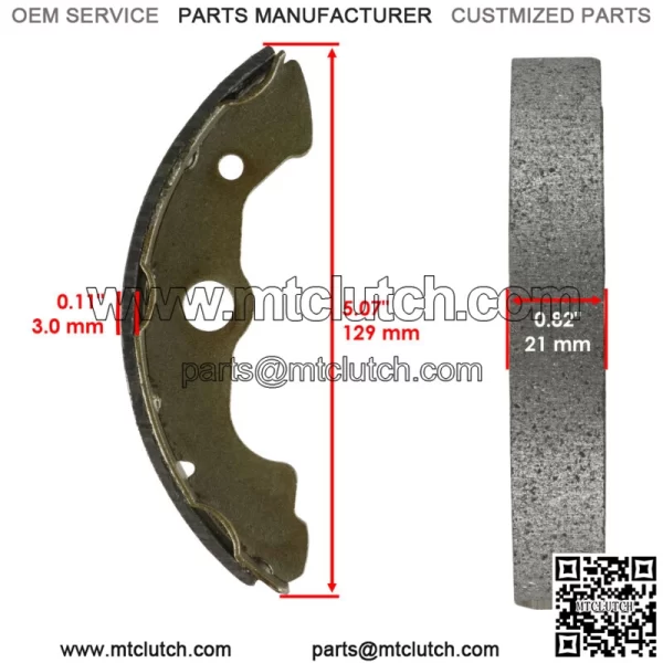 Front & Rear Brake Shoes for Honda TRX400FW Fourtrax Foreman 400 4X4 1995-2003 - Image 2