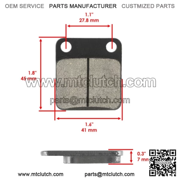 for Yamaha Grizzly 350 YFM350 4WD 2007-2014 Front Pads Rear Brake Shoes - Image 3