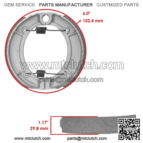 for Yamaha Big Bear 350 YFM350 1999 Front Brake Pads & Rear Brake Shoes - Image 2