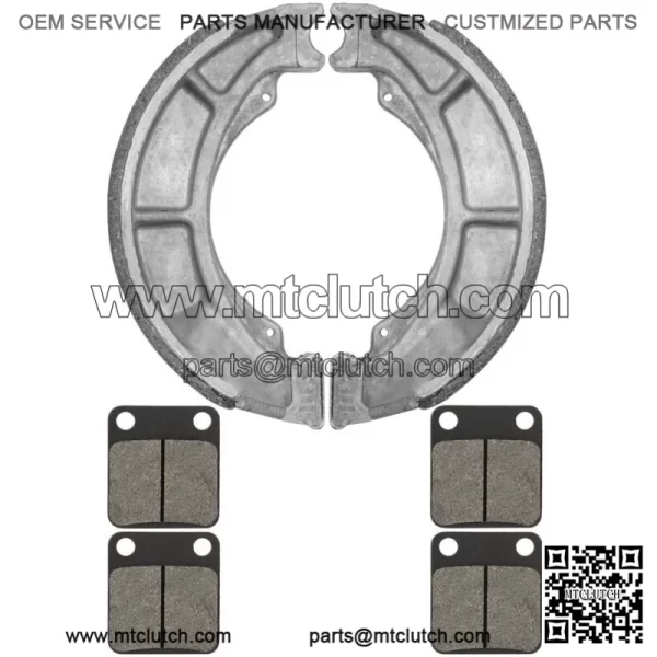 Front Brake Pads And Rear Brake Shoes for Suzuki LT-F250 Ozark 250 2002-2006