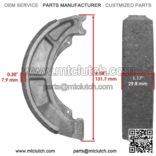 Front Brake Pads And Rear Brake Shoes for Suzuki LT-F250 Ozark 250 2002-2006 - Image 2