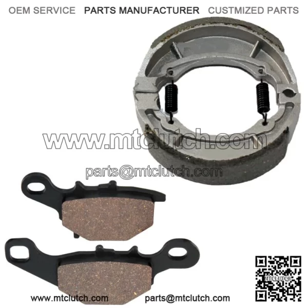 Front Brake Pads and Rear Brake Shoes for Suzuki DR-Z125L DRZ125L 2003-2019