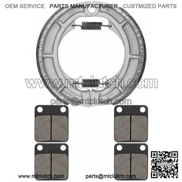 for Suzuki LTA400F LT-A400F Eiger 4WD 2002-2007 Front & Rear Brake Pads Shoes