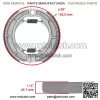 for Suzuki LTA400F LT-A400F Eiger 4WD 2002-2007 Front & Rear Brake Pads Shoes - Image 2