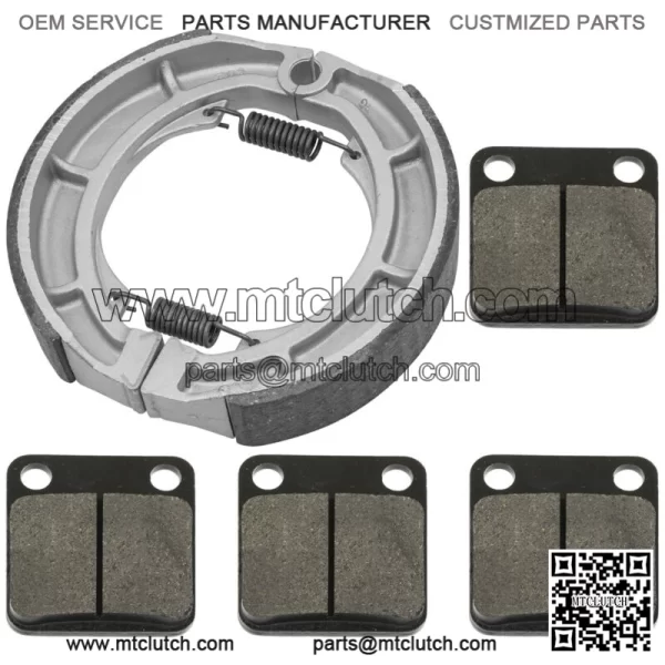 for Suzuki LTA400F LT-A400F Eiger 4WD 2002-2007 Front & Rear Brake Pads Shoes - Image 4