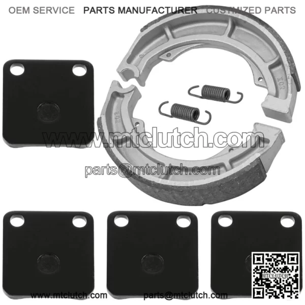 for Suzuki LTA400F LT-A400F Eiger 4WD 2002-2007 Front & Rear Brake Pads Shoes - Image 5