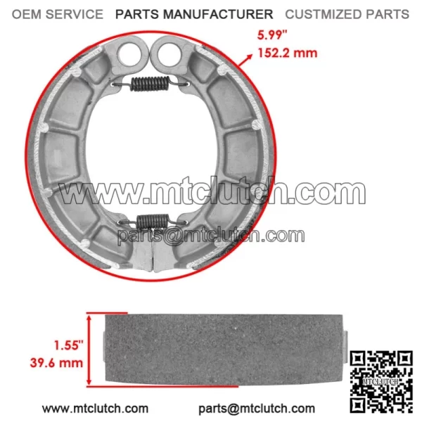 Front Brake Pads & Rear Brake Shoes for Honda VT600C Shadow 600 VLX 1994-2003 - Image 2