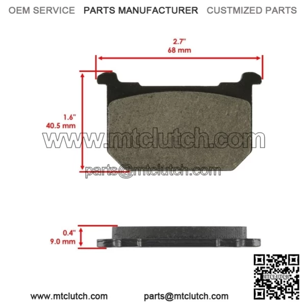 for Kawasaki KZ440 LTD Belt LTD Sport Belt 1982-83 Front Brake Pads & Rear Shoes - Image 3