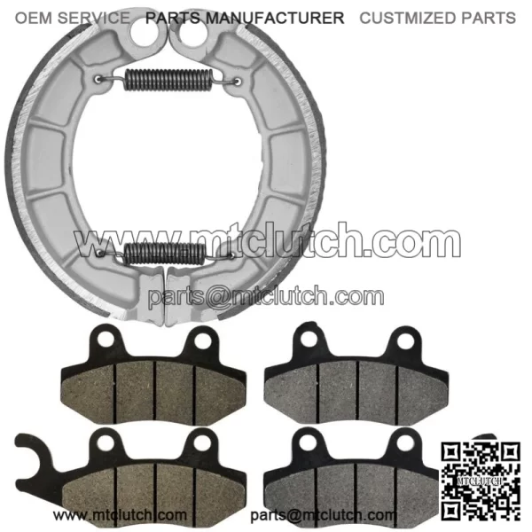 Front & Rear Brake Pads Shoes for Kawasaki KLF300 Bayou 300 4X4 1995-2004