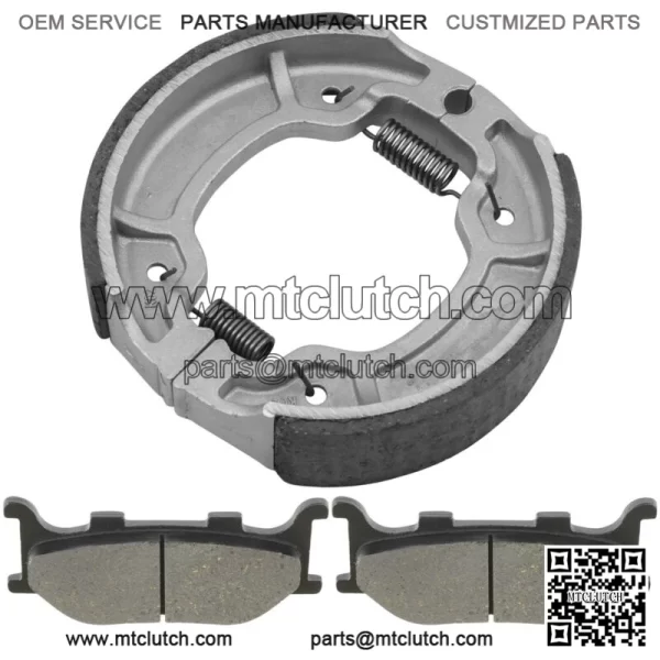 Front Brake Pads and Rear Brake Shoes for Yamaha XV250 V-Star 250 2008-2020 - Image 4